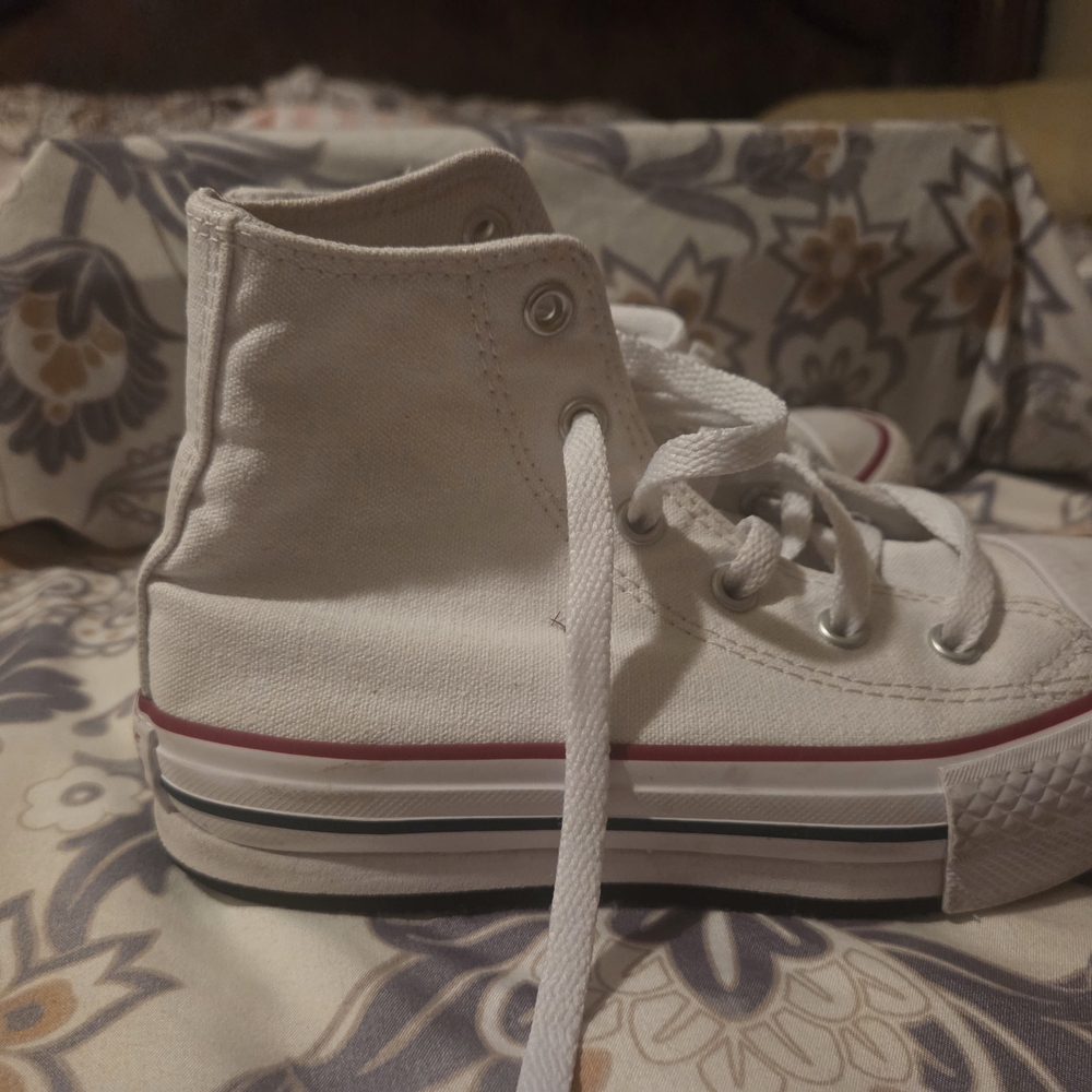 Converse White Kids High-Top Sneakers